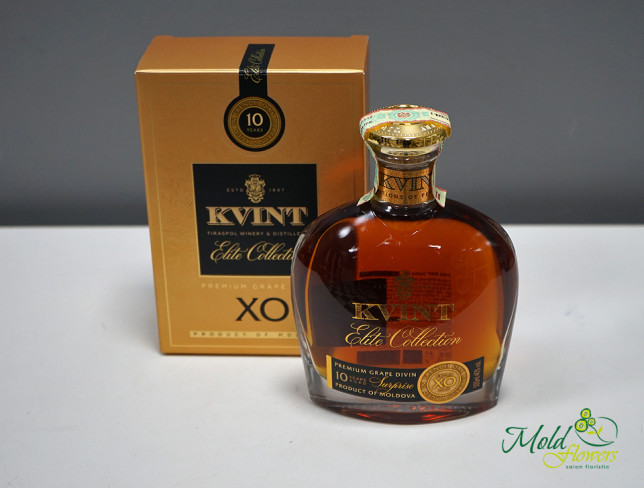 Brandy Kvint 10 Years Elite Collection in a box 0.5 l photo